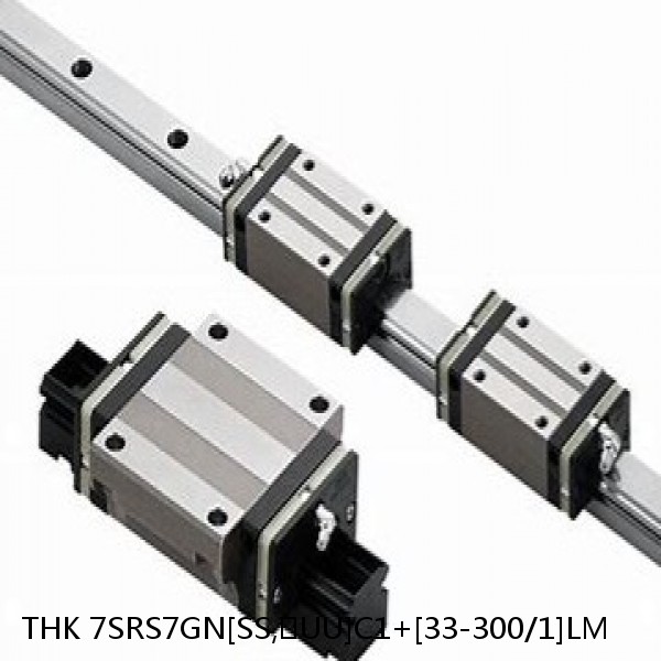 7SRS7GN[SS,​UU]C1+[33-300/1]LM THK Miniature Linear Guide Full Ball SRS-G Accuracy and Preload Selectable